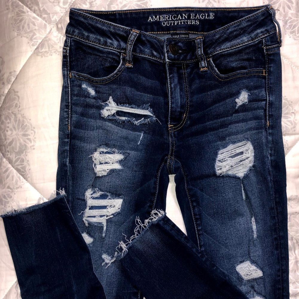 American Eagle Jegging Crop- Like New Size 4 Long